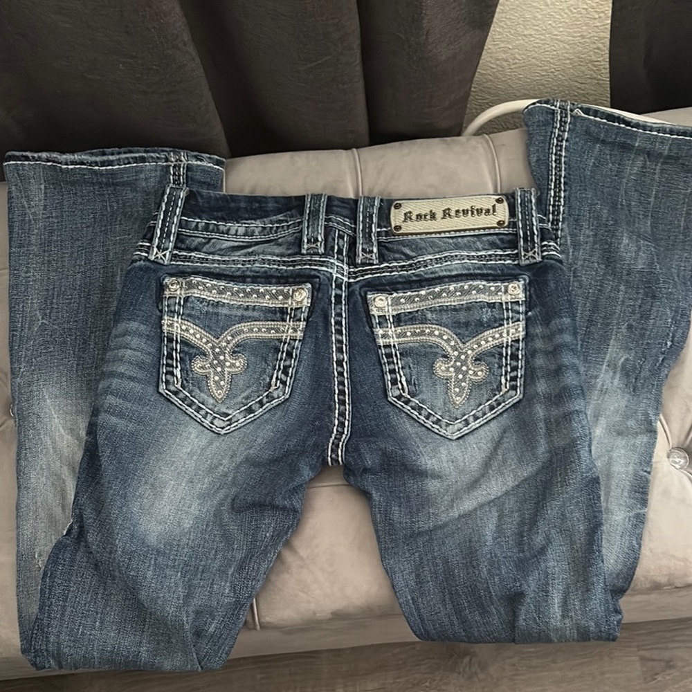 Rock Revival Blue Jeans
